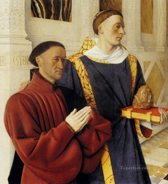 Esteban Obras - Etienne Chevalier con San Esteban Jean Fouquet